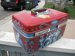 Upcycled Train Case, "The Laughter of Women" 8