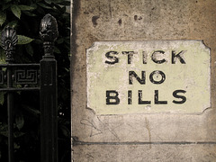 Stick No Bills