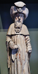 english c16 terracotta saint, v. and a.