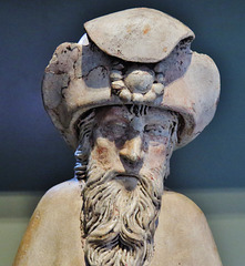 english c16 terracotta saint, v. and a.