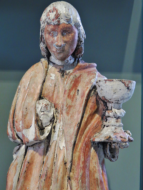 english c16 terracotta saint, v. and a.