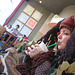 Tree Costume, at Starbucks