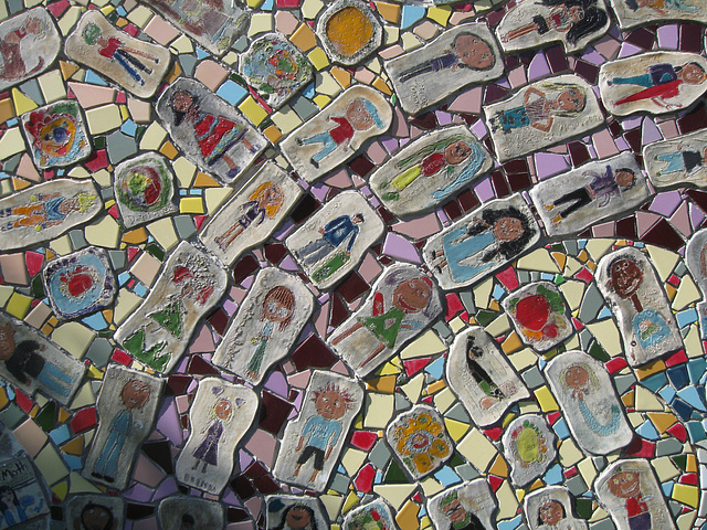 Grandview Boulevard School Mosaic (detail)