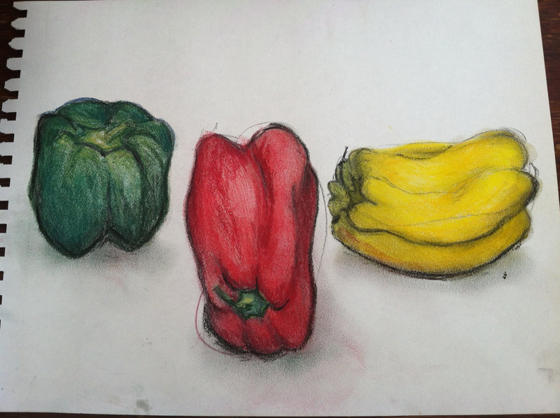 Green Pepper, Red Pepper, Yellow Pepper