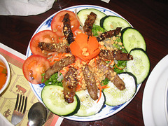Vietnamese grilled beef salad