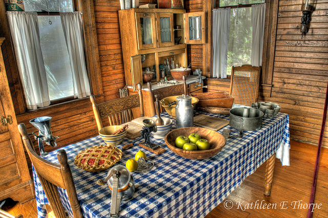 Heritage Village Historic House of Seven Gables Kitchen - HDR