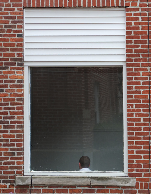 Man with ears in room