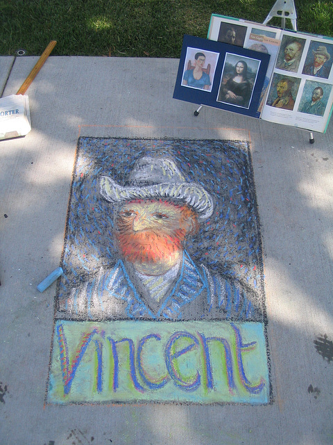 Chalk Art at Lincoln School