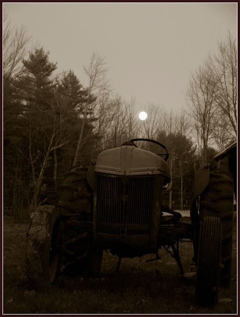 moon over the tractor