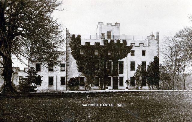 Balconie Castle, Highlands, Scotland (Demolished) - Garden Facade