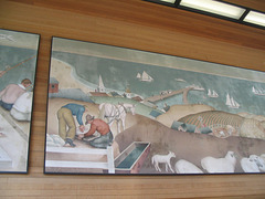 Part of second panel, post office mural, Redondo Beach