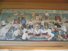 First panel, post office mural