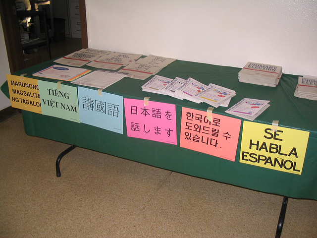 Voter Information, Six Languages