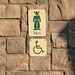 Accessible men's restroom sign