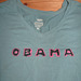 Reverse-appliqued Obama t-shirt