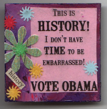 Obama pin for Louise