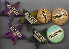 New batch of Obama collage pins