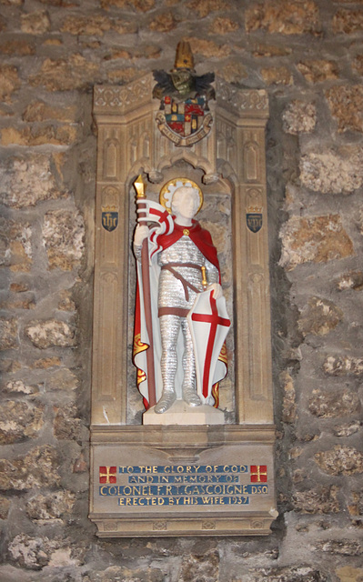 Memorial to Colonel Gascoigne, Chapel, Lotherton Hall, Aberford, West Yorkshire