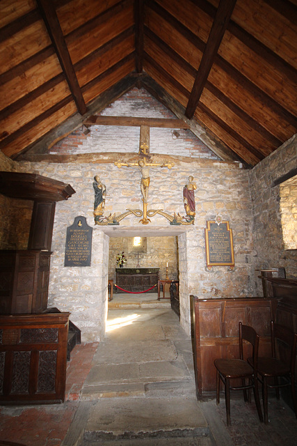 Part of War Memorial by Ninian Comper, Chapel, Lotherton Hall, Aberford, West Yorkshire