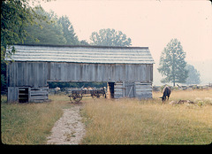 Barn in historic Cades Cove, Tennessee. 1974