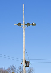 Old City Light and Power Pole