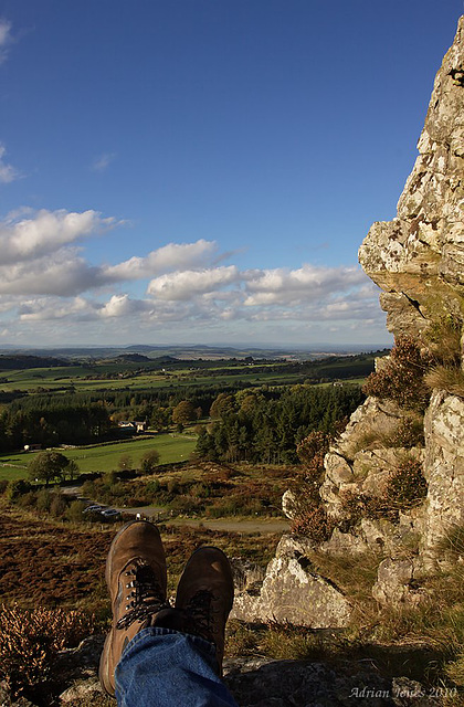 Taking a rest at Nipstone Rock