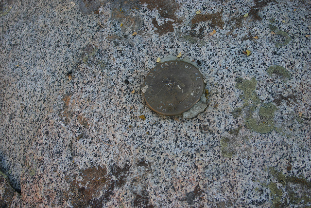 Benchmark on Dogskin Peak