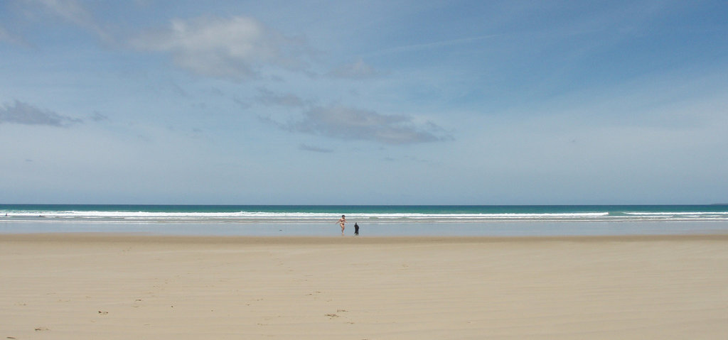 Sioned & Fonzie at Sandy Point