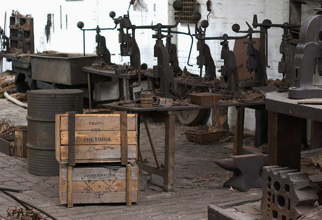 Early 20th century small industrial plant and machinery