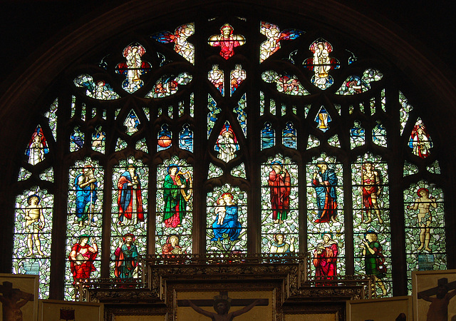 East Window, All Saints Church, Leek, Staffordshire