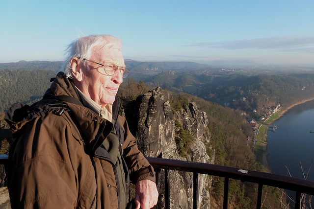 Auf der Bastei - sur la "Bastei"