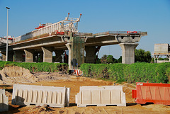 Metro construction, Dubai