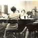 Office girls at lunch. Mom, second from right. Late 1930s, New Orleans