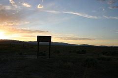 Silhouetted interpretive sign!