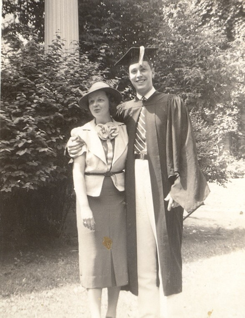 Dad, Graduation from U. Wisconsin, 1937.