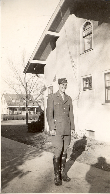 Uncle Richard Grossenbach in his cavalry uniform, 1943