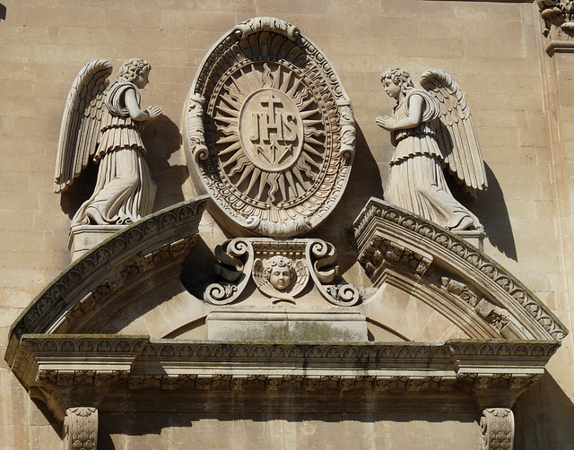Lecce- Sculpture on the Church of Jesus