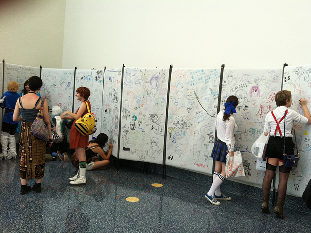 Anime Expo 2013:  Signing Wall