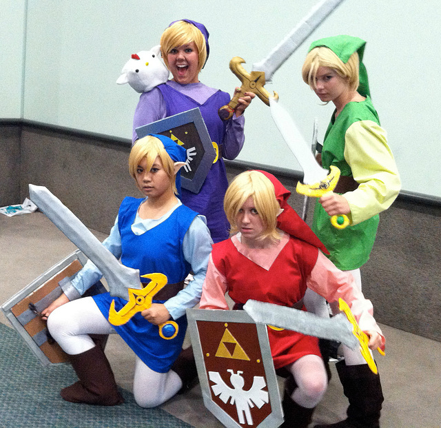 Anime Expo 2013:  Cosplay (Four Links)