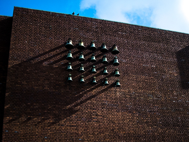 Bells on a wall