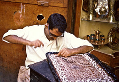 Metal worker, Khan el Khalili Bazaar, Cairo