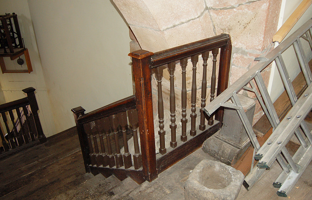 Stair to West Gallery, St Andrew's Church, Penrith, Cumbria