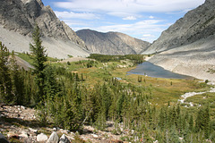 Crystal Lake and Mae Lundy canyon