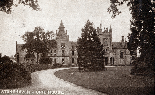 Ury House, Stonehaven, Aberdeenshire (Now A Ruin) - Entrance Facade