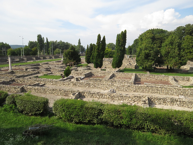 Aquincum, agglomération civile : rue secondaire