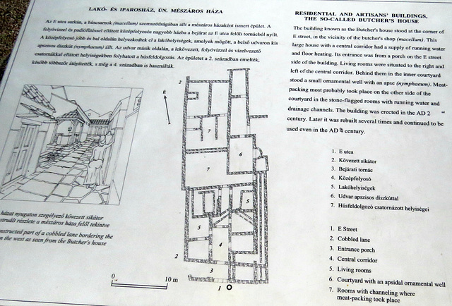 Plan de la "maison des bouchers.