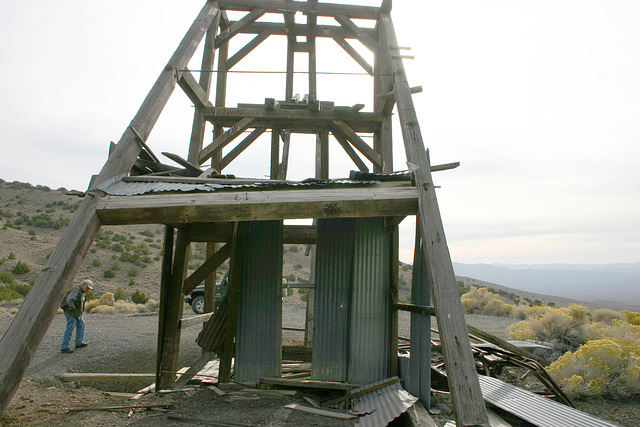 Headframe, Nevada Superior mine