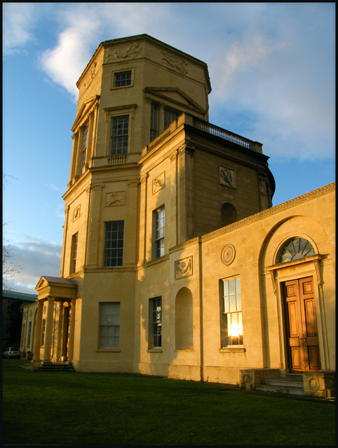 observatory in the winter sun