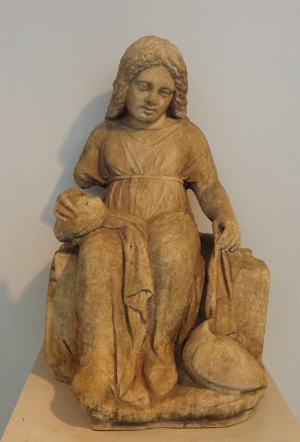 Marble Statue of a  Young Girl in the British Museum, May 2014