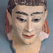 Painted Plaster Mask of a Young Man with Inlaid Eyes in the British Museum, May 2014